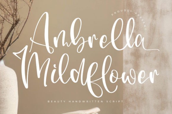 Ambrella Mildflower: A Luxury Script Typeface for Branding