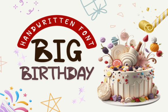 Big Birthday: A Handwritten Typeface for Modern Web Design