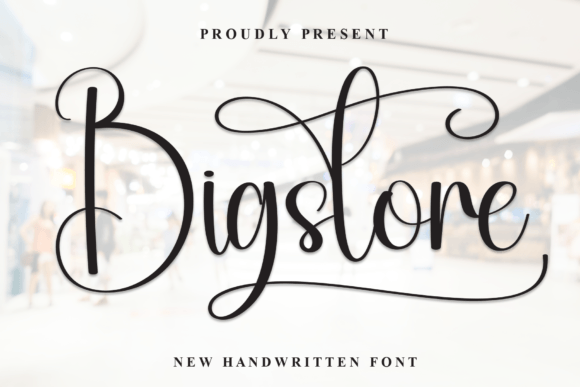 Bigstore: A Modern Handwritten Font for Editorial Design