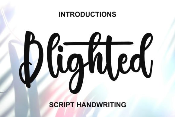 Blighted: A Festive Typeface for Holiday Branding
