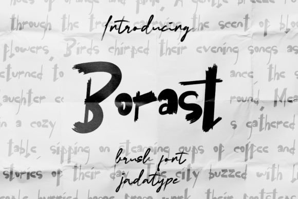 Borast: A Handwritten Font for Modern Editorial Design