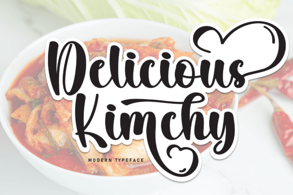 Delicious Kimchi Font Review: A Charming Script for Branding