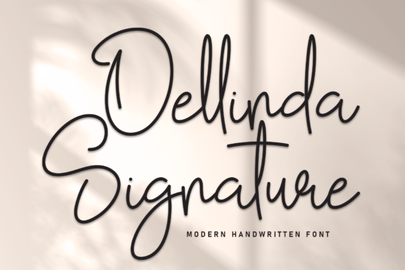 Dellinda Signature: A Stylish Handwritten Font for Branding