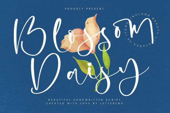 Elevate Brand Visuals with the Blossom Daisy Typeface