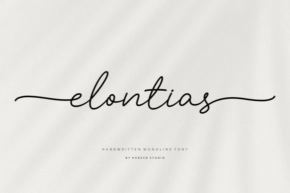 Elontias Font Review: A Modern Handwritten Typeface for Brands