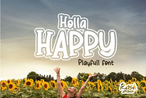 Holla Happy: A Playful Display Font for Editorial Design