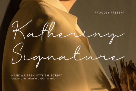Katheriny Signature Font for Editorial Design