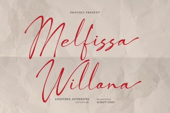 Melfissa Willona: A Designer's Take on Elegant Script