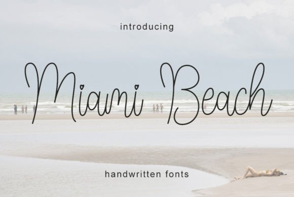 Miami Beach: A Refined Script Font for Editorial Design
