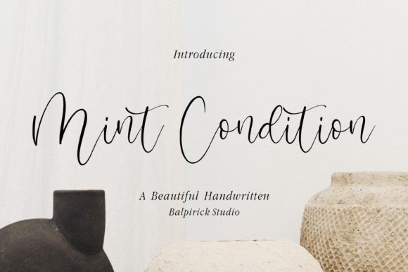 Mint Condition Font: A Web Designer's Take on Modern Script