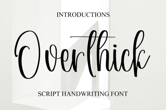 Overthick: A Premium Handwritten Font for Web Headers
