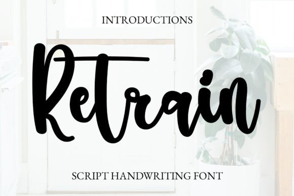 Retrain Font: A Handwritten Typeface for Crafters