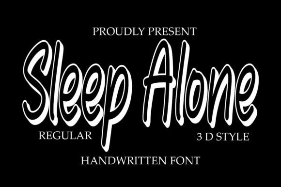 Sleep Alone Font: A Modern Script for Handmade Brands